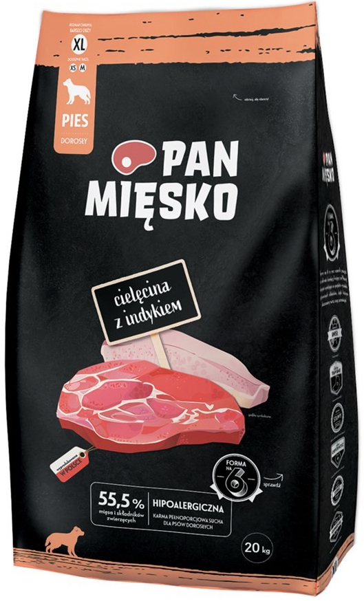 Pan Mięsko Telecí pánev s krůtou XL 20 kg