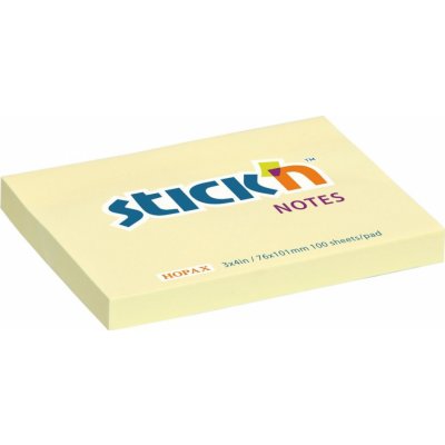 Bloček samolepicí Stick'n Hopax, 101x76 mm, žlutý, 100 lístků – Hledejceny.cz