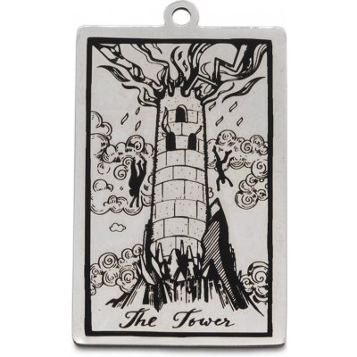 Přívěsek Tarotové karty - věž chirurgická ocel TC 385-1 – Hledejceny.cz
