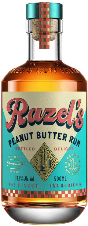 RAZEL'S PEANUT RUM 38,1% 0,5 l (holá láhev)