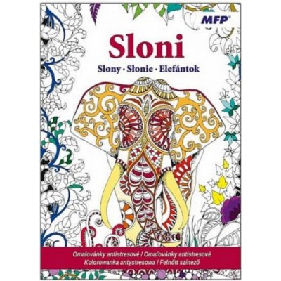 Omalovánky antistresové Sloni 210x290/32s – Zboží Dáma