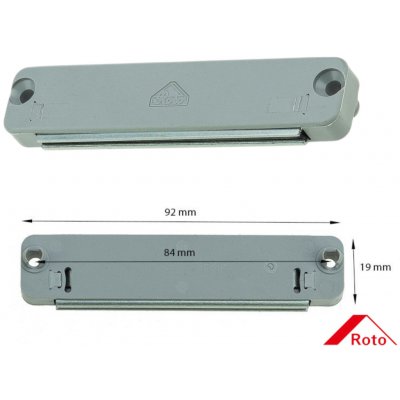 Roto Magnetická balkonová západka NX pro 2křídlé dveře - osa 13 482418 – Zboží Mobilmania