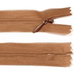 Spirálový zip no.3 skrytý nerozepínací 20cm - více barev color: 690 karamelová hnědá – Hledejceny.cz