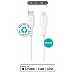 eSTUFF ES602170 INFINITE Super Soft USB-C to Lightning. MFI, 1m, bílý – Zboží Živě