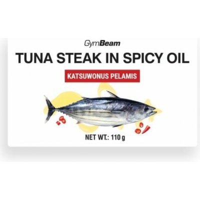 GymBeam Tuna steak in spicy oil 110 g – Zboží Dáma