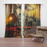 Závěsy Lokomotiva 2: 2 ks - 140x250 cm - Sablio – Hledejceny.cz