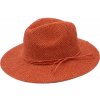 Klobouk Hologramme Paris Dámský letní fedora klobouk Martha cihlově červený