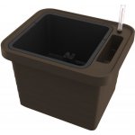 Samozavlažovací truhlík Berberis UNO 40x40x35 cm čokoláda – Zboží Dáma