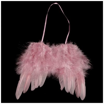 Autronic Andělská křídla z peří barva růžová baleno 1 ks v polybag Cena za 1 ks AK6110-PINK – Zboží Mobilmania