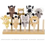 GOKI Sada prstových maňásků Divoká zvířátka 8 ks – Zboží Dáma