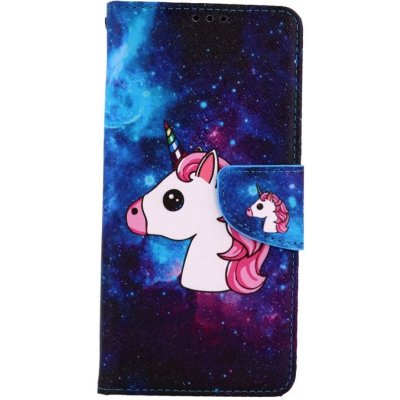 Pouzdro TopQ Samsung A12 knížkové Space Unicorn – Zboží Mobilmania