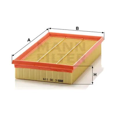 MANN FILTER Vzduchový filtr C 30 115 – Hledejceny.cz