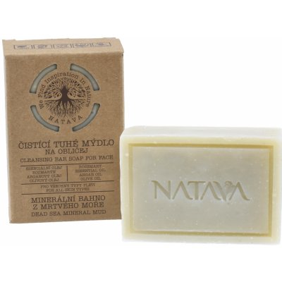 Natava čistící tuhé mýdlo minerální bahno z Mrtvého moře 100 g – Sleviste.cz