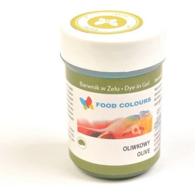 Food Colours Gelová barva olivová 35 g – Zboží Dáma