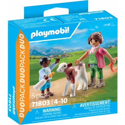 Playmobil 71803 Farmářka s dítětem a telátkem – Zboží Živě
