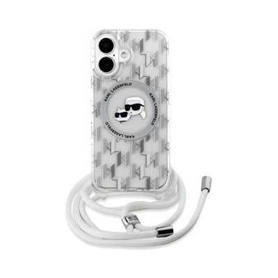 Karl Lagerfeld IML Monogram Crossbody K&CH Heads MagSafe pro iPhone 16 Transparent – Sleviste.cz