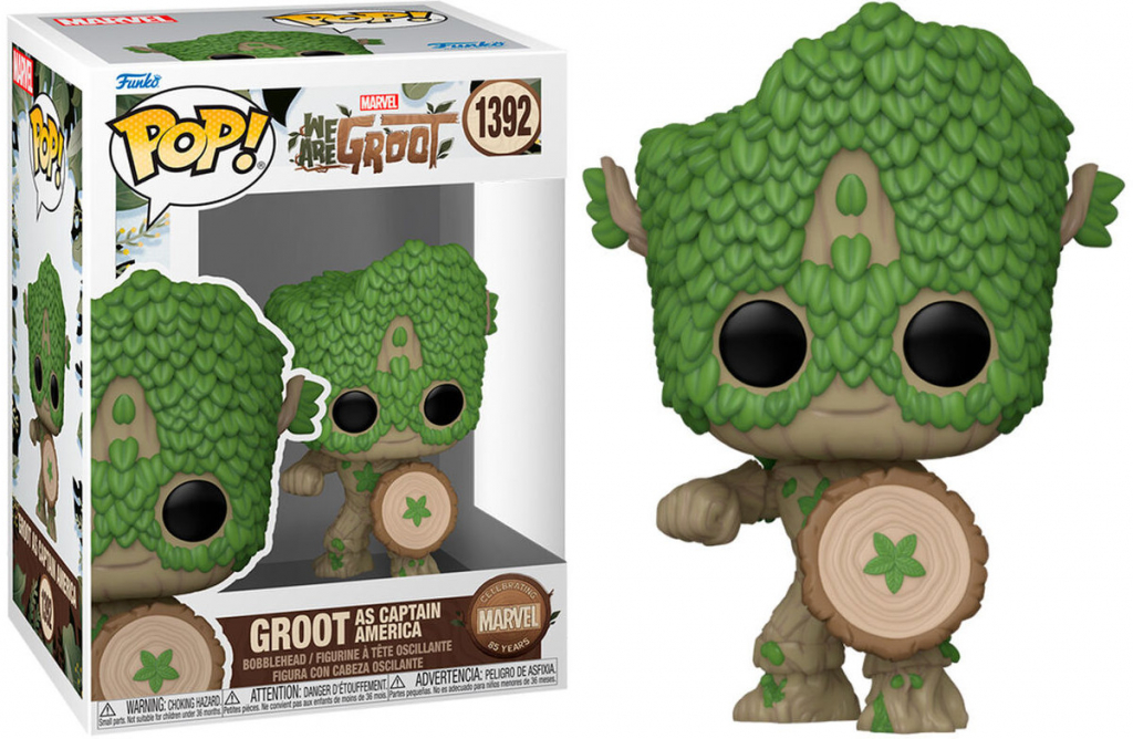 Funko Pop! Groot as Captain America We are Groot