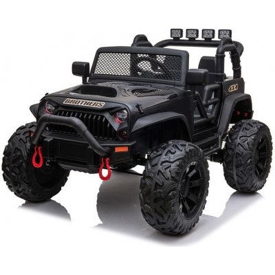 Mamido elektrické autíčko jeep Brothers lakované černá – Sleviste.cz