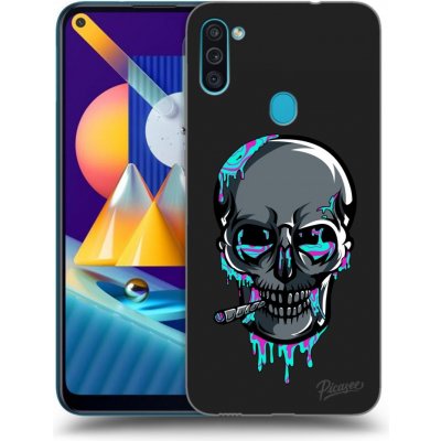 Pouzdro Picasee silikonové Samsung Galaxy M11 - EARTH - Lebka 3.0 černé – Zboží Mobilmania