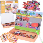 Magnetická tabulka Dopravní prostředky 2v1 – Hledejceny.cz