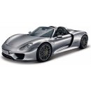 Bburago Porsche 918 Spyder Metallic šedá 18 21076 1:24