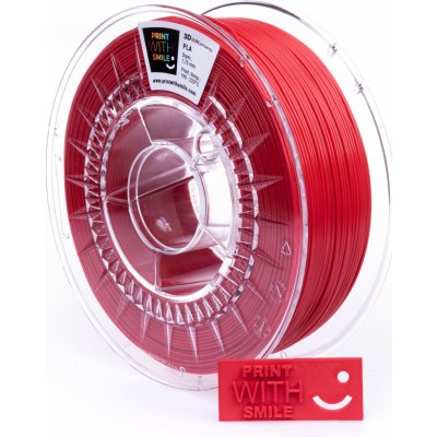 Print With Smile PLA – Rubin Red 1,75 mm; 0,5 kg – Zboží Živě