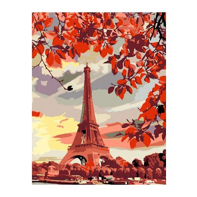 Rosa - Malování podle čísel Eiffelova věž 35 x 45 cm – Zboží Mobilmania