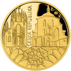 Česká mincovna Zlatá půluncová medaile Jan Blažej Santini-Aichel proof 15,56 g