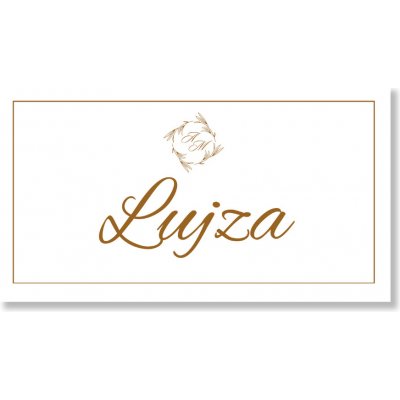 Personal Personal Jmenovka na stůl - Golden Exquisite Zvolte množství: od 1 ks do 10 ks – Zboží Dáma