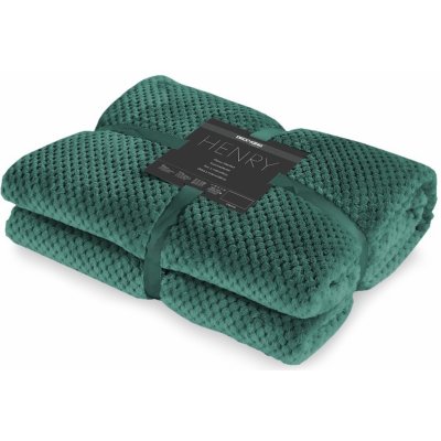 DecoKing deka z mikrovlákna Henry tmavě zelená 150x200 – Zboží Mobilmania