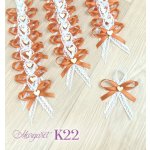 Krajkové svatební vývazky K22 (Orange) – Hledejceny.cz