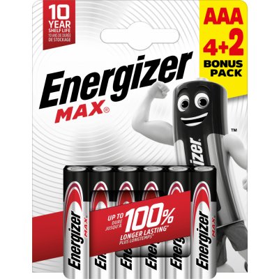 Energizer Max AAA 6ks E303328200 – Zbozi.Blesk.cz