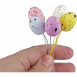 Velikonoční mini vajíčka na drátku 5 ks Varianta: mix, Balení: 1 svaz. – Hledejceny.cz