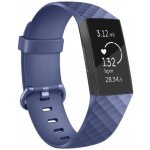 BStrap Silicone Diamond Small řemínek na Fitbit Charge 3 / 4, dark blue SFI008C07 – Hledejceny.cz