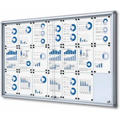 A-Z Reklama CZ Informační Vitrína s posuvnými dvířky s protipožární certifikací, SCSL21xA4 - pro 21 x A4 – Zboží Živě