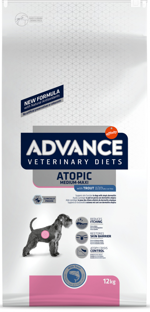 Advance Veterinary Diets Dog Avet Atopic Medium/Maxi pstruh 12 kg