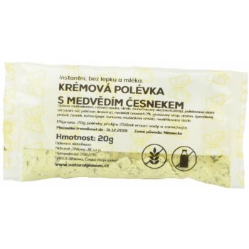 Natural Jihlava Instantní krémová polévka s medvědím česnekem bez lepku a mléka 20 g