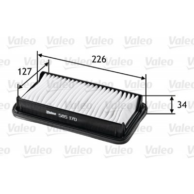 Vzduchový filtr VALEO 585170 – Hledejceny.cz