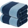 Ručník Livarno home Prémiový froté ručník 50 x 100 cm 2 ks tmavě modrá a světle modrá