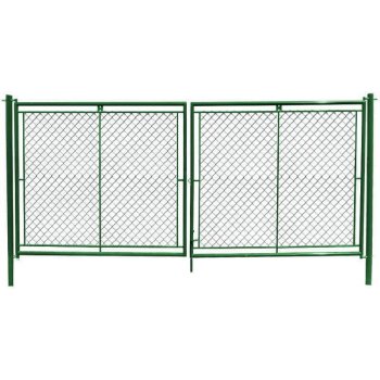 Brána dvoukřídlá 200 x 400 cm FAB zelená