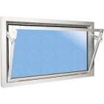 ACO Sklepní okno bílé vyklápěcí plastové 80 x 60 cm dvojsklo 4+4 mm – Zbozi.Blesk.cz