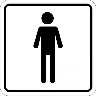 RAFO Samolepka WC muži Velikosti: 11 x 11 cm – Sleviste.cz