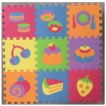 Lamps Baby puzzle pěnový koberec Čísla set 10ks měkké bloky vkládací – Sleviste.cz