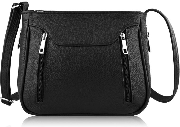 Paolo Peruzzi kožená crossbody kabelka Z-52 černá