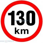Tanatech Samolepka rychlost 130 km/hod – Zboží Dáma
