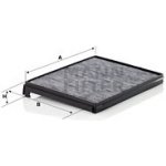 Filtr, vzduch v interiéru MANN-FILTER CUK 33 001 – Hledejceny.cz