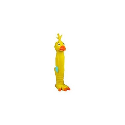Flamingo hračka pro psa pískací kuře 13 cm latex s výplní žlutá – Zboží Mobilmania