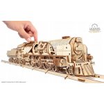 Ugears 3D mechanické puzzle Lokomotiva V-Express s vagónem 538 ks – Zbozi.Blesk.cz