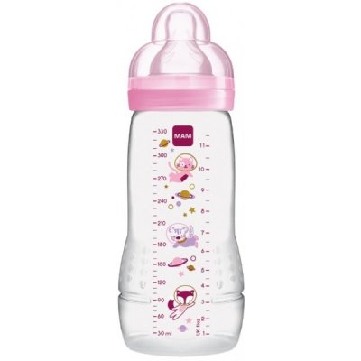 Mam kojenecká lahvička Easy Active Adventure 330 ml růžová