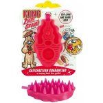 Kong Kartáč gumový ZoomGroom růžový L – Sleviste.cz